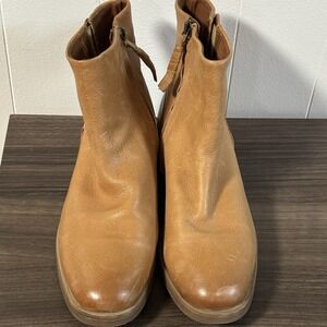 Franco Sarto Hard Finished Leather Ankle Boots Women's Size US 9.5